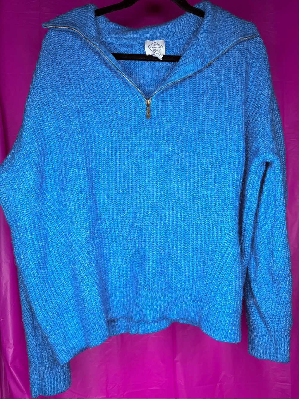 St. John's Bay Bright Blue Knit Pullover
